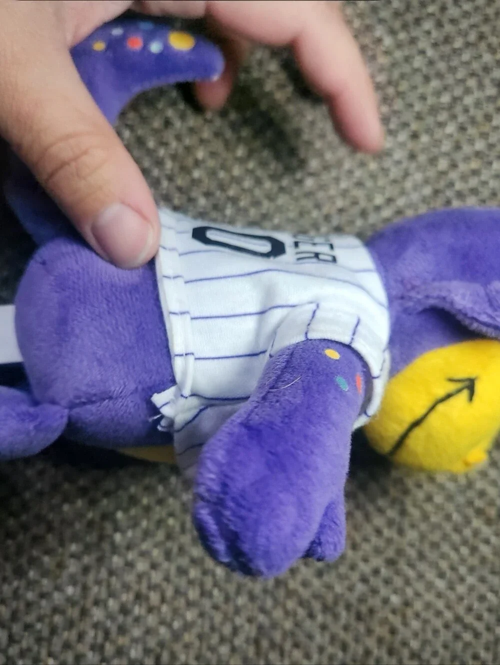 Colorado Rockies Plush Mascot - Purple & Yellow